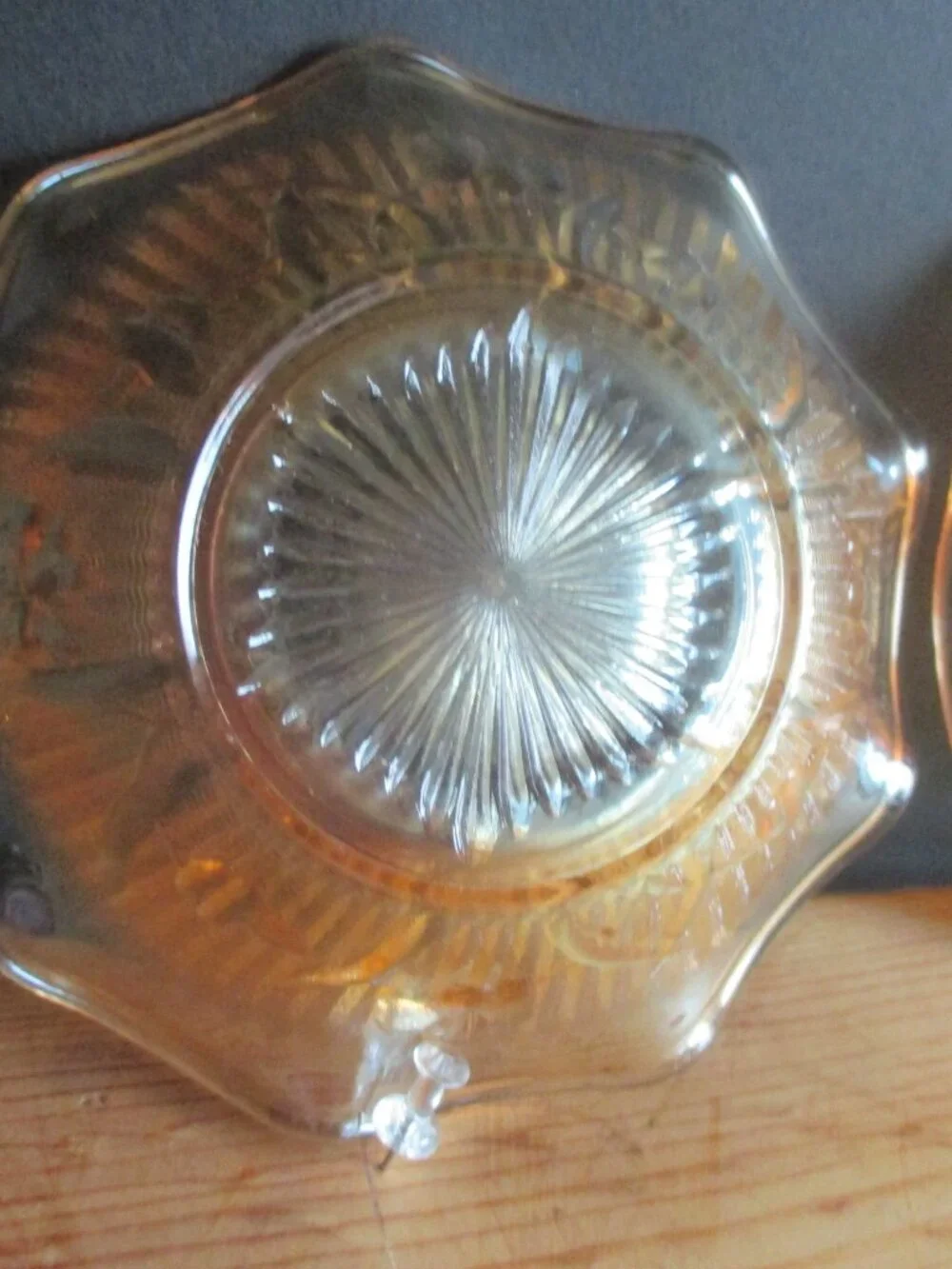 IRIS & HERRINGBONE MARIGOLD RUFFLED SMALL BOWLS